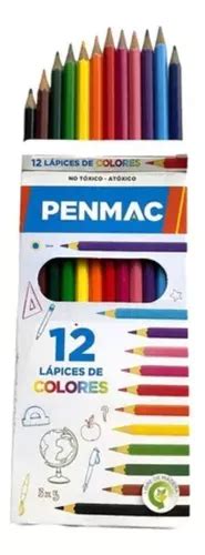 12 Cajas De 12 Lápices Colores Económicos Largos Escolares