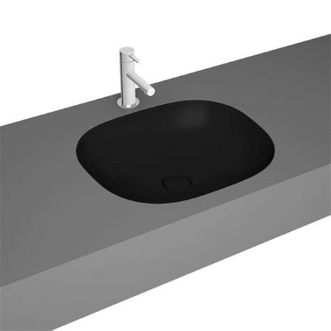 Vitra Plural Kare Tezgahaltı Lavabo Mat Siyah 45cm Decoverse