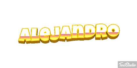 Alejandro Nombre Diseños de logotipos animados