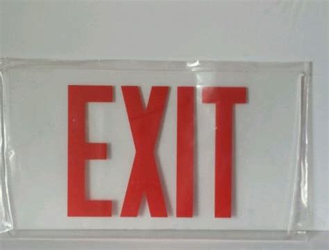 New Cooper Lighting Sure Lites Acrylic Emergency Exit Signs