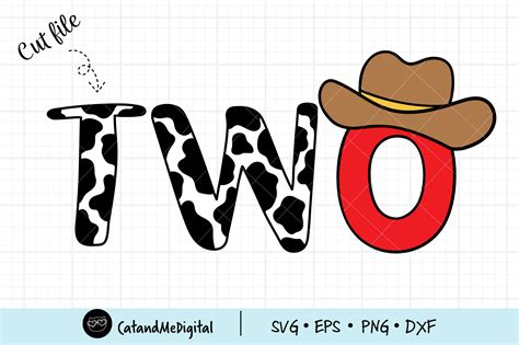 Cowboy Two Birthday Svg Graphic By Catandme · Creative Fabrica