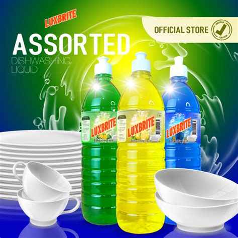 LuxBrite Dishwashing Liquid Assorted Kalamansi Lemon Antibac 3 Pcs