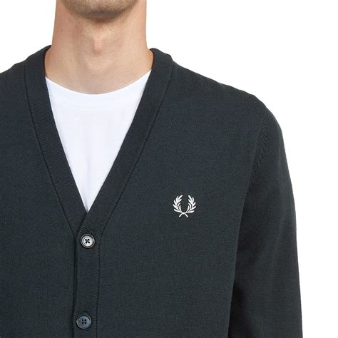 Fred Perry Classic Cardigan Night Green Hhv