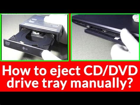 How To Eject Or Open Jammed CD DVD Drive Tray Manually Manually