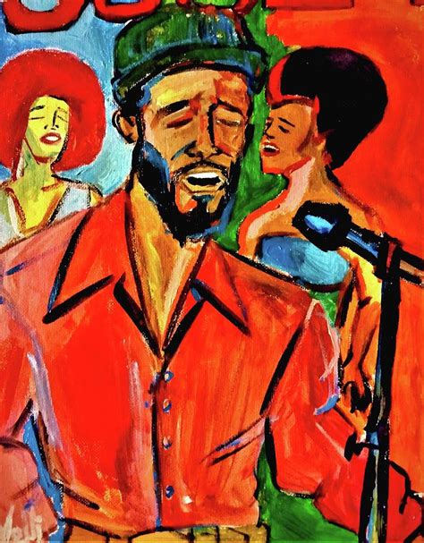 Marvin Gaye On Soul Train Painting by Eric Patterson - Pixels