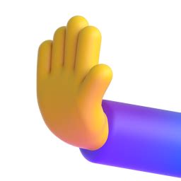 Leftwards Pushing Hand Emoji On Microsoft Teams Gifs