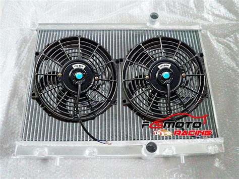 2 Row Aluminum Radiator Fans 1999 2008 For Peugeot 206 307 Citroen C4