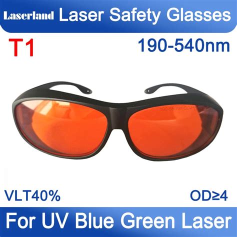 Laserland T1 Od4 190nm 540nm Laser Safety Glasses Protective Goggles Laser Safety