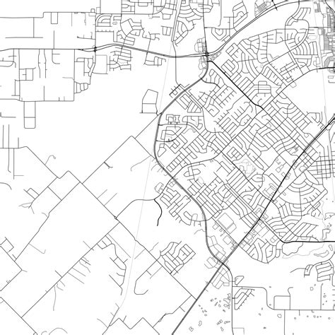 Burleson Map Print, Burleson Map Poster Wall Art, Tx City Map, Texas