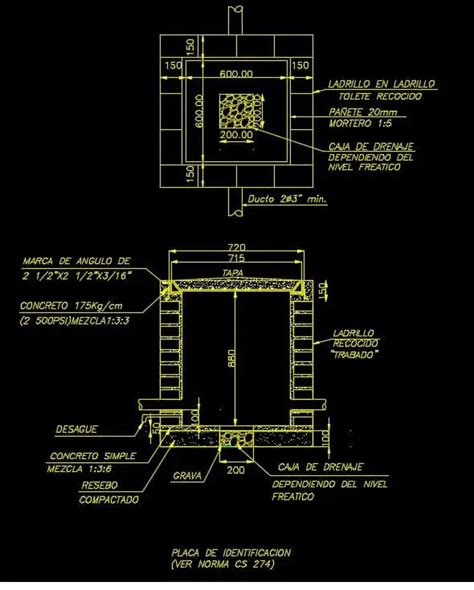 Registro Alumbrado P Blico Cs En Autocad Librer A Cad