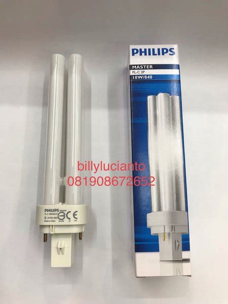 Jual Lampu Plc 18 Watt Philips Master Pl C 18w 2p 827 830 840 865 2 Pin