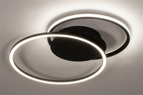 Plafondlamp Design Modern Metaal Zwart