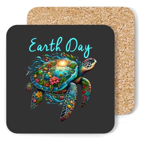 Trend Sea Turtle Earth Day Save The Earth T Coasters Sold By Linneabanas497728 Sku