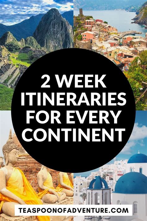 week itineraries   continent artofit