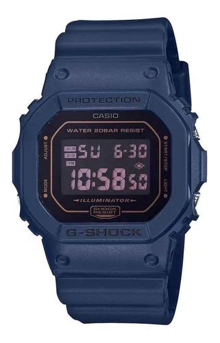 Reloj Pulsera Casio G Shock DW5600 De Cuerpo Color Azul Digital Fondo