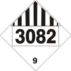 DOT Placard 3082 - ENVIRONMENTAL HAZARD, LIQUID - Safety Supply Warehouse