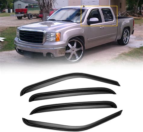 Amazon Cmvt Auto Window Visors For Chevy Silverado Gmc