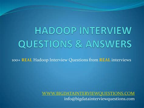 Hadoop Interview Questions And Answers PPT