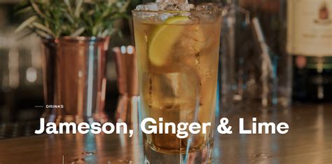 Jameson, Ginger & Lime Recipe | Jameson Irish Whiskey | Recipe ...