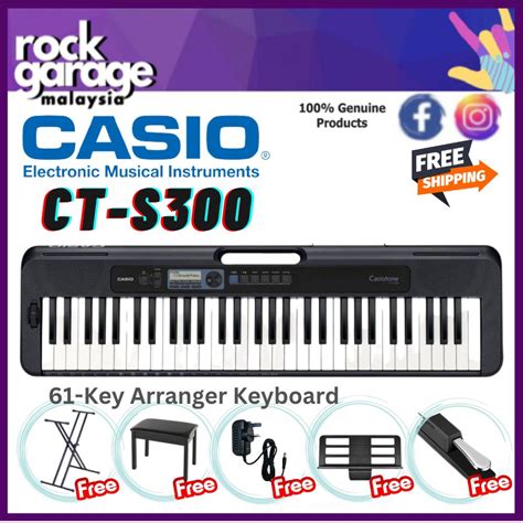 Casio Ct S Keys Casiotone Keyboard With Keyboard Stand And Piano