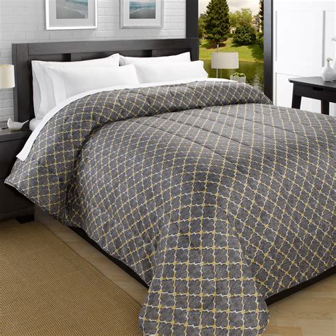 Printed Down Alt Ultra Lightweight Comforter