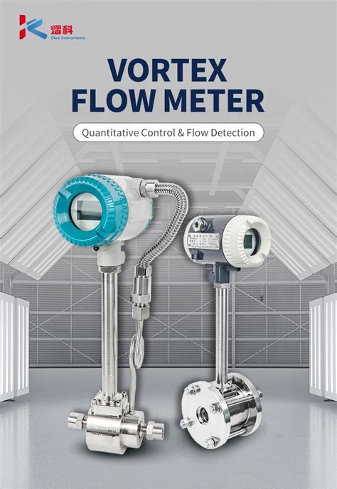 Wafer Flange Connection Type Sus304 Intelligent Vortex Steam Flow Meter