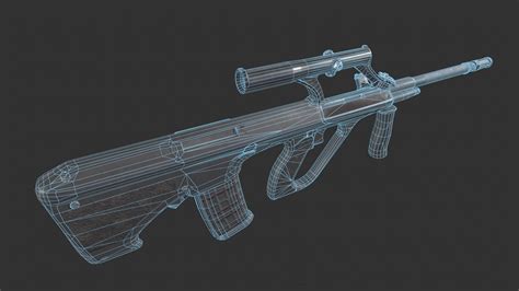 Steyr Aug Rifle 3D Model By Yn Delmund