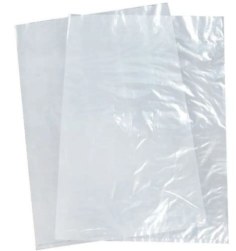 No 15x4 Inches Disposable Plain Transparent Ldpe Plastic Liner Bag At