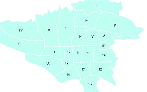کاملترین لیست مناطق تهران به همراه محله های هر منطقه ستاره