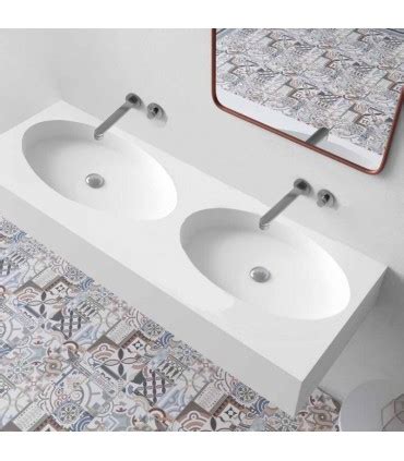 Encimera De Solid Surface California Doble Seno Con Fald N