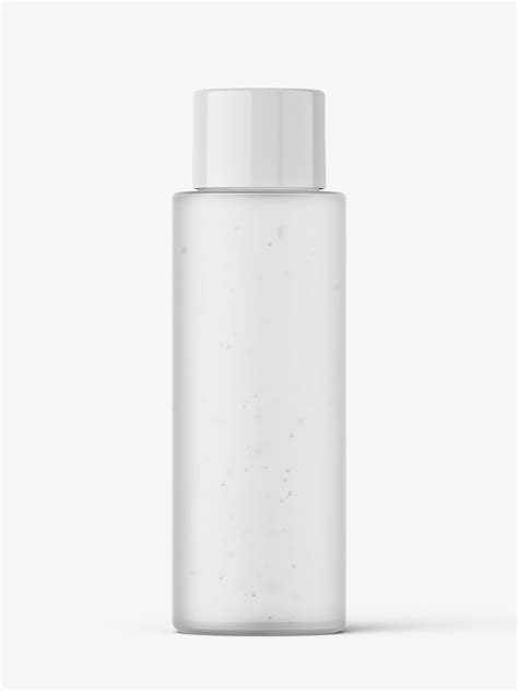 Simple Cosmetic Round Bottle Mockup Frosted Smarty Mockups