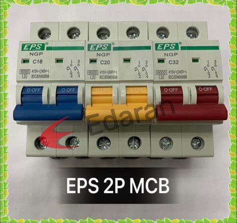 EPS 2Pole 6KA MCB 16A 20A 32A 40A AND 63A Miniature Circuit