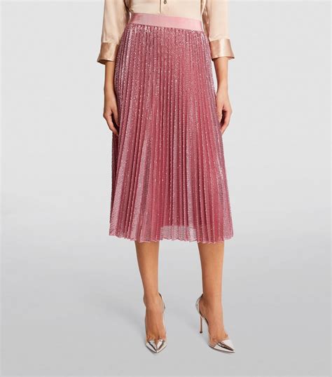 Sale Weekend Max Mara Sequin Pleated Midi Skirt Harrods Us