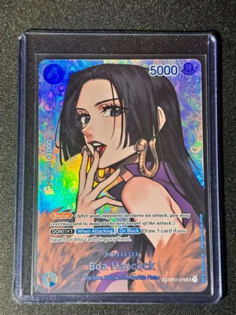 One Piece Card Game Boa Hancock Op01 078 Sp Aa Sr Eur 9000 Picclick Fr