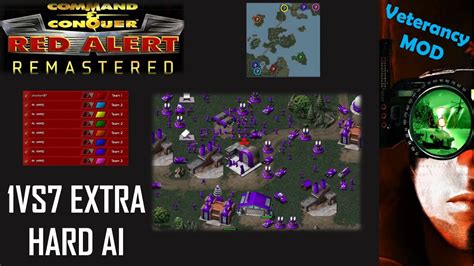 Command Conquer Red Alert Remastered Skirmish 1VS7 EXTRA HARD AI