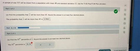 Solved A Sample Of Size 115 Will Be Drawn From A Population Chegg