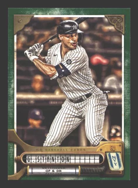 2022 TOPPS GYPSY Queen 9 Giancarlo Stanton GREEN PARALLEL New York