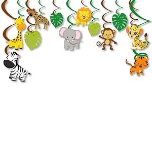 Buy Festiko Pcs Jungle Theme Swirls With Cutouts Jungle Theme Th