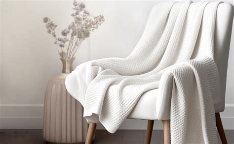 Cotton Blankets King Size Luxury Waffle Weave Super Soft Blanket All