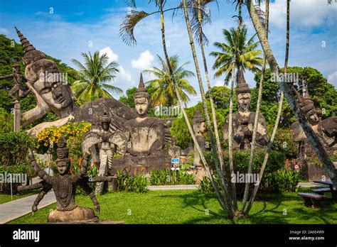 Parque Buda Xieng Khouane en Vientiane Laos Recorrido turístico