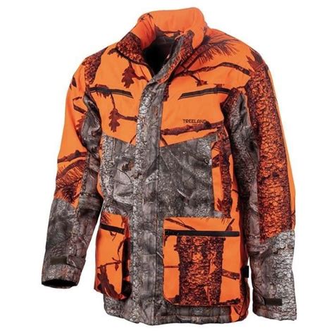 Veste De Poste Treeland Warm Hunt Camo Orange Xl Cdiscount Sport