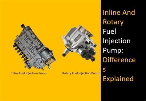 Inline And Rotary Fuel Injection Pump Differences Explained Aprilparts