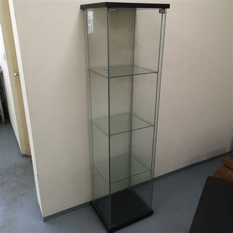 Ikea glass display cabinet, Furniture, Shelves & Drawers on Carousell