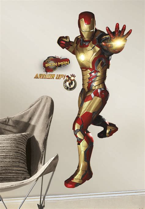 Iron Man 3 Peel And Stick Giant Wall Decals