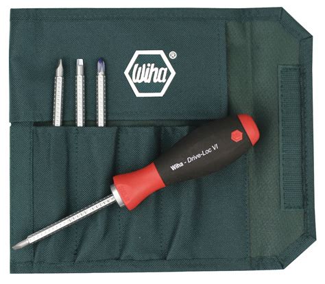 Wiha Tools Multi Bit Screwdriver Phillips Slotted Square Friction