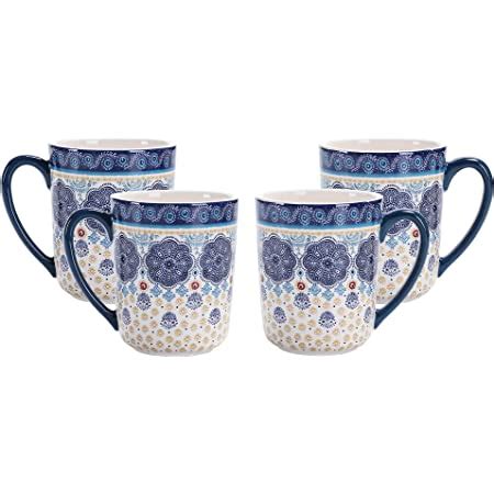 Amazon Selamica Porcelain Oz Coffee Mugs Set Of With Big