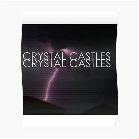 Crystal Castles 2 Poster For Sale By Selahmcorar Redbubble