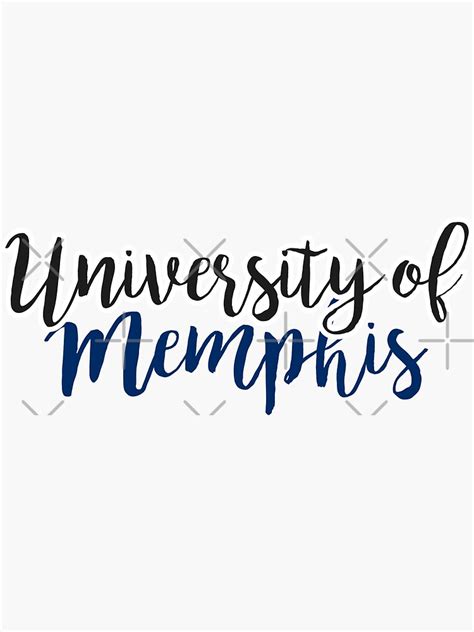 University Of Memphis Sticker For Sale By Mynameisliana Redbubble