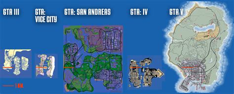 As Son Los Mapas De Las Ciudades De Gta Comparados