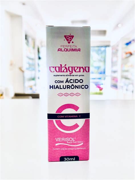 ColÁgeno Verisol Ácido HialurÔnico Gotas 30ml Perfeita Alquimia